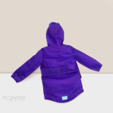 Detská softshell bunda - look up at the stars dark violet - 140